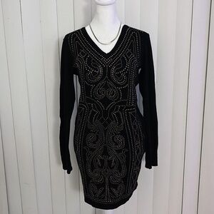 Beaded Black Dress
